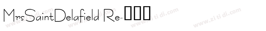 MrsSaintDelafield Re字体转换